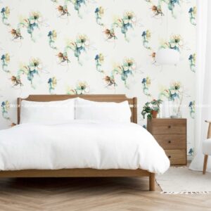 Giấy Dán Tường Hoa Lá Hiện Đại Đẹp