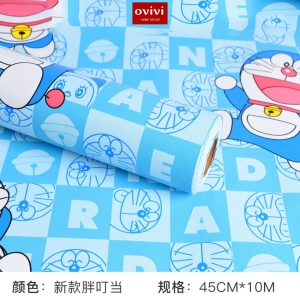 Giấy dán tường có keo sẵn mon chữ