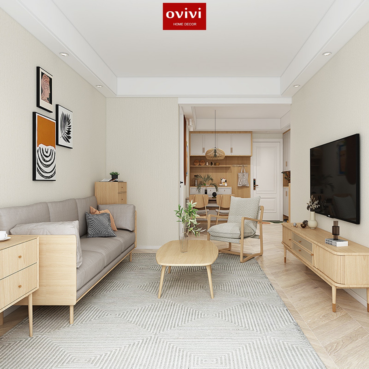 Giấy dán tường có keo sẵn vàng be - Ảnh 8