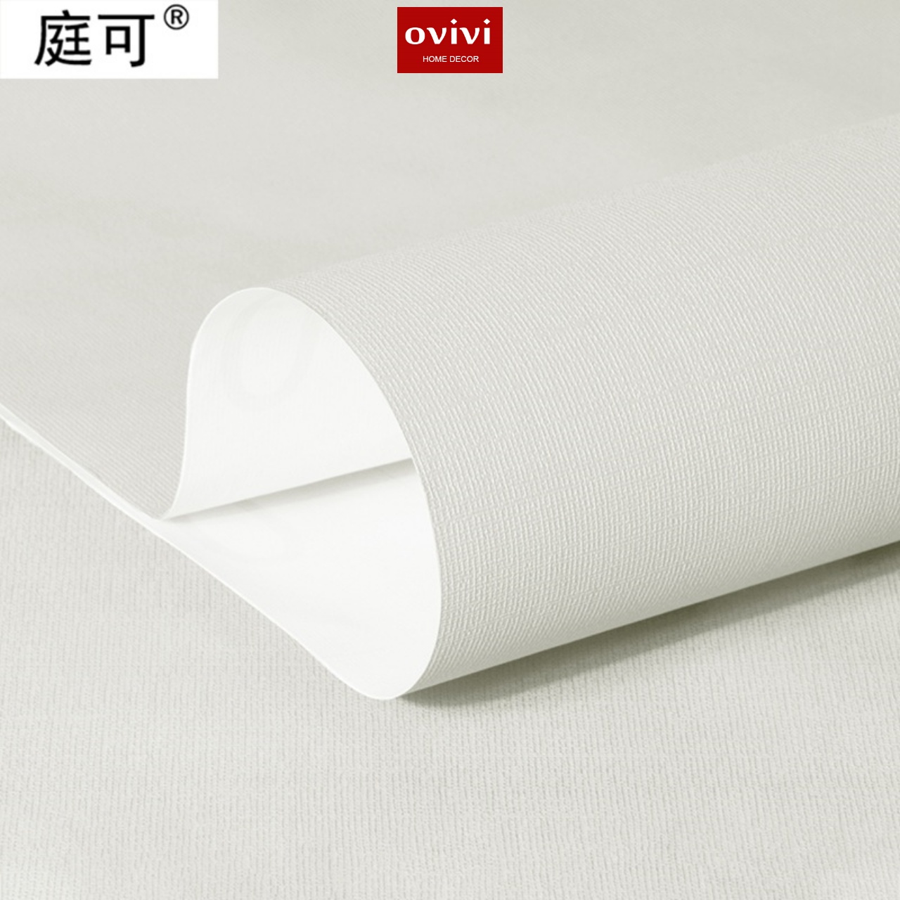 Giấy dán tường có keo sẵn màu trắng nhám - Ảnh 9
