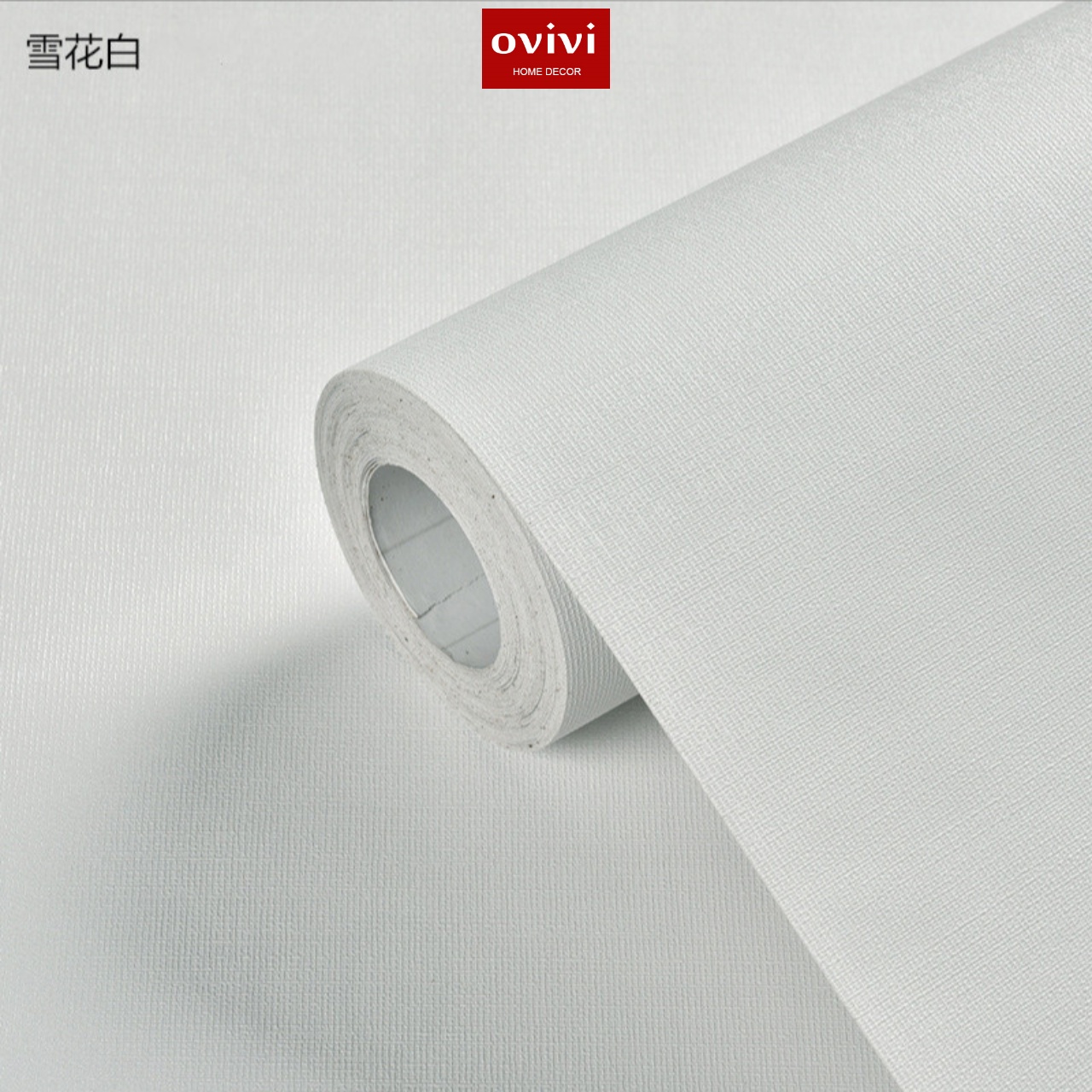 Giấy dán tường có keo sẵn màu trắng nhám