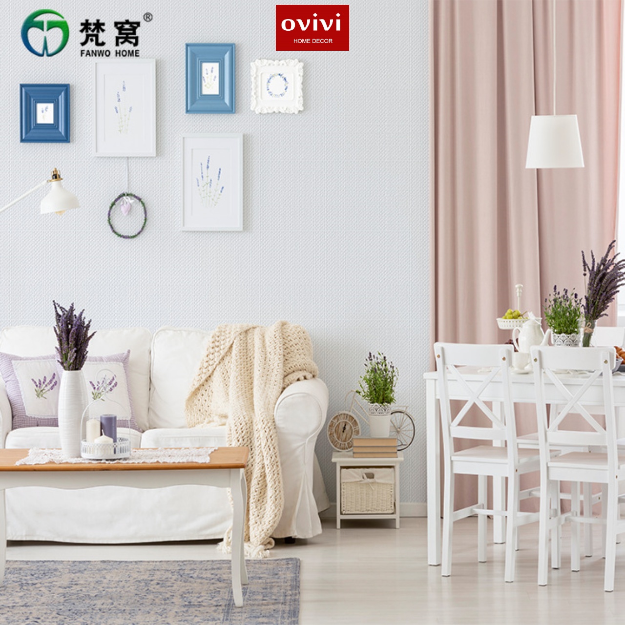 Giấy dán tường có keo sẵn màu trắng nhám - Ảnh 3