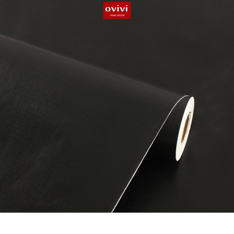 Giấy dán tường có keo sẵn màu đen
