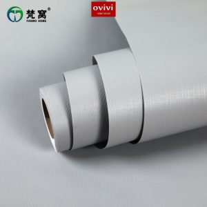 Giấy dán tường có keo sẵn màu xám nhạt
