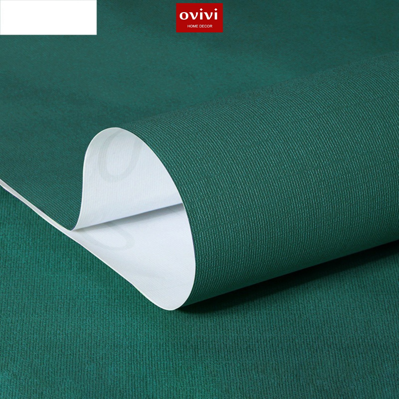 Giấy dán tường có keo sẵn màu xanh rêu - Ảnh 9
