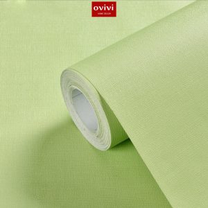 Giấy dán tường có keo sẵn màu xanh lá