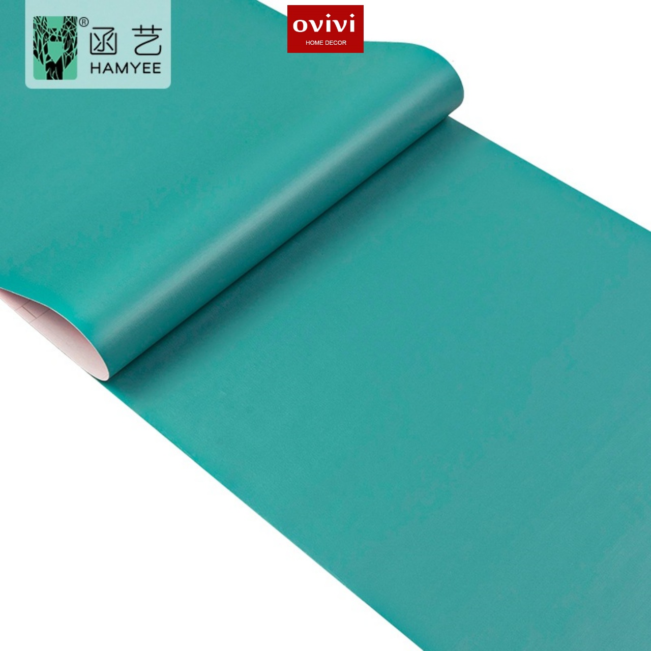 Giấy dán tường có keo sẵn màu xanh cổ vịt