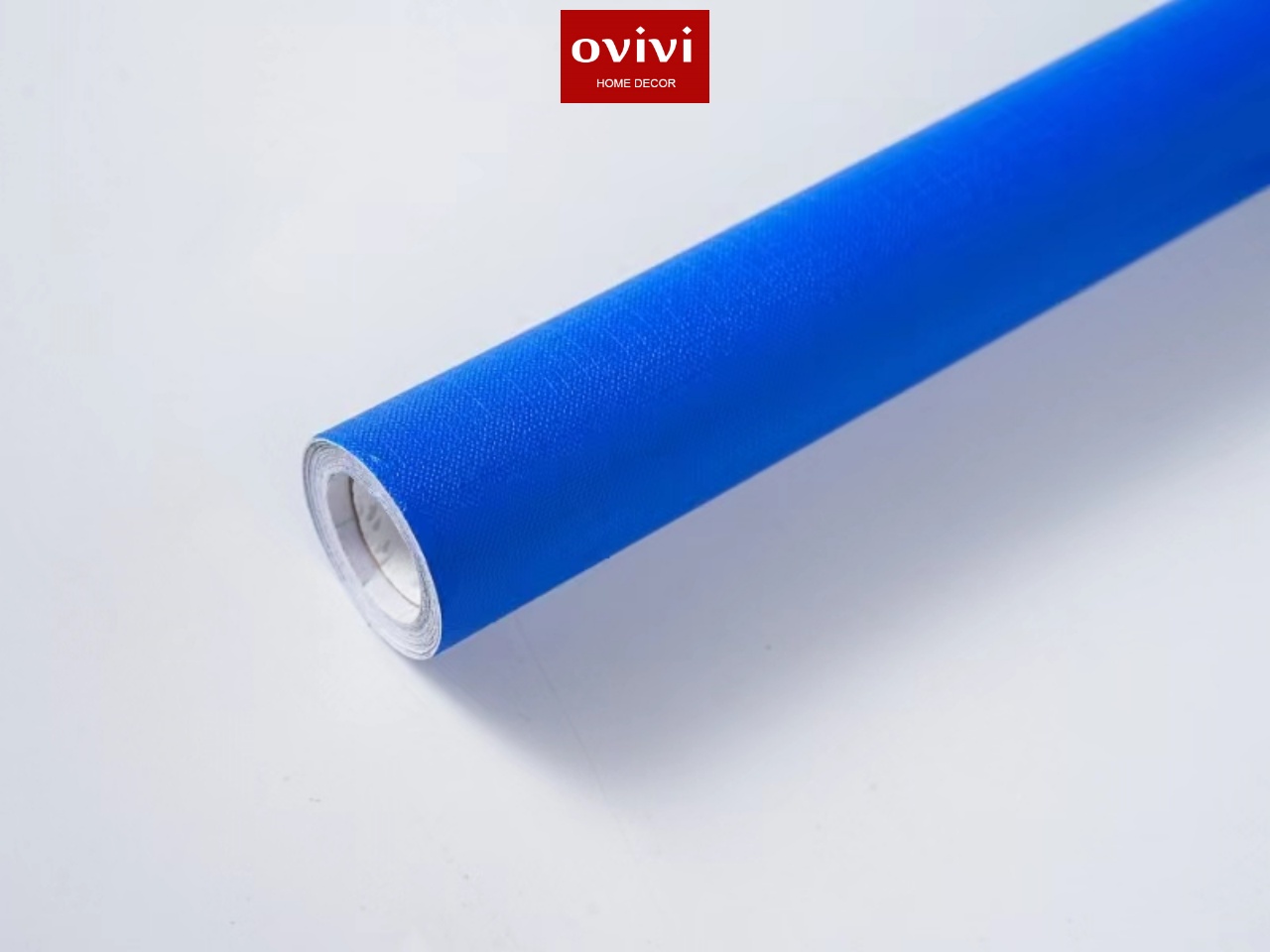 Giấy dán tường có keo sẵn màu xanh lam - Ảnh 3