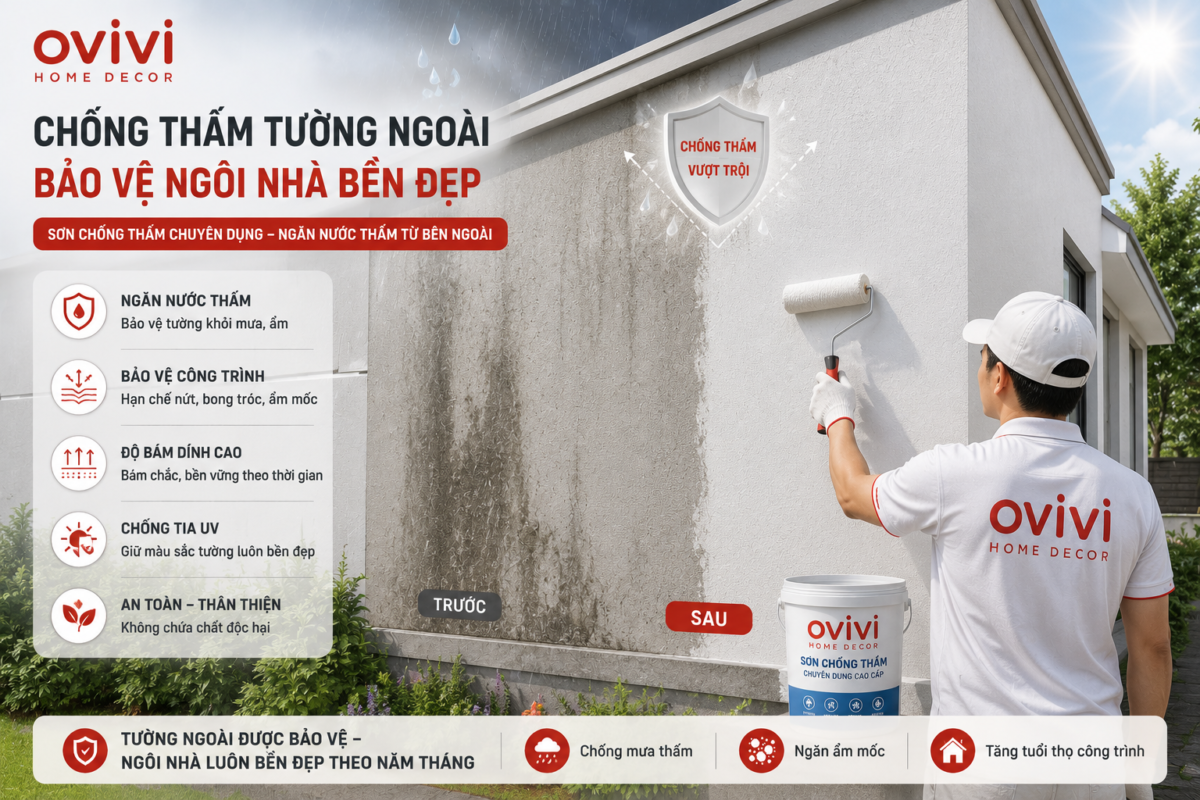 chống thấm tường bên ngoài