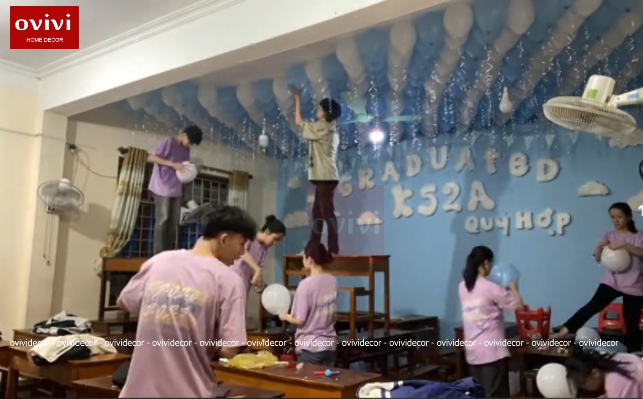giấy dán tường chụp ảnh kỷ yếu