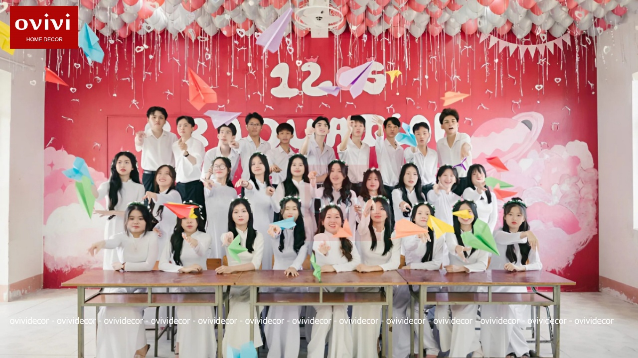 giấy dán tường studio chụp ảnh ovivi