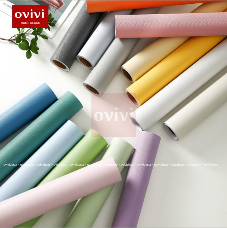 giấy dán tường một màu
