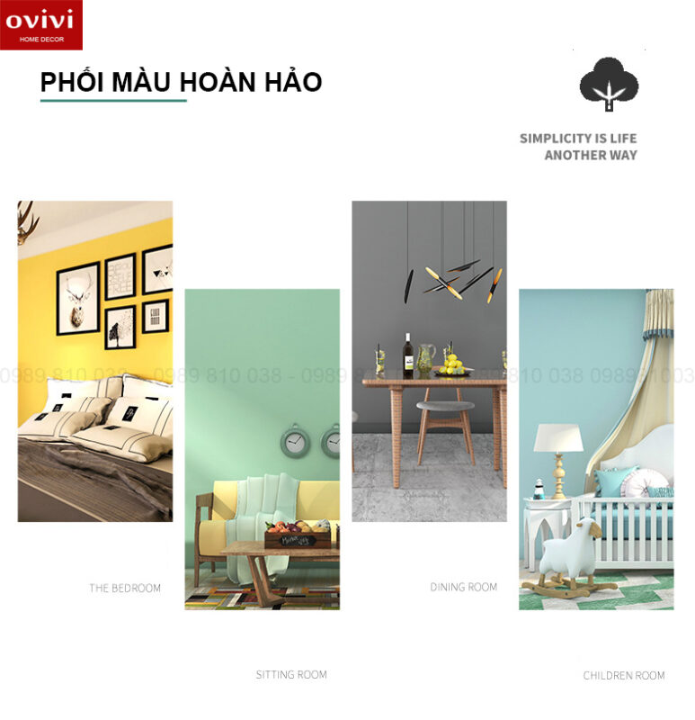 giấy dán tường có keo sẵn