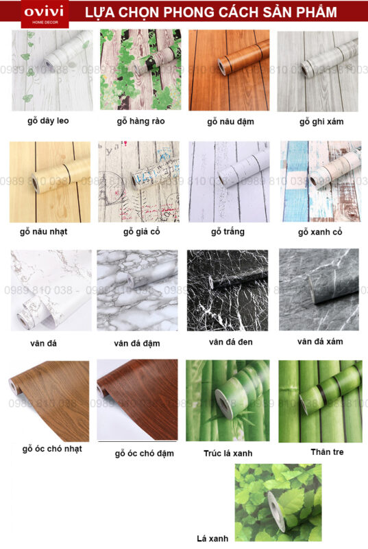 giấy dán tường có keo sẵn