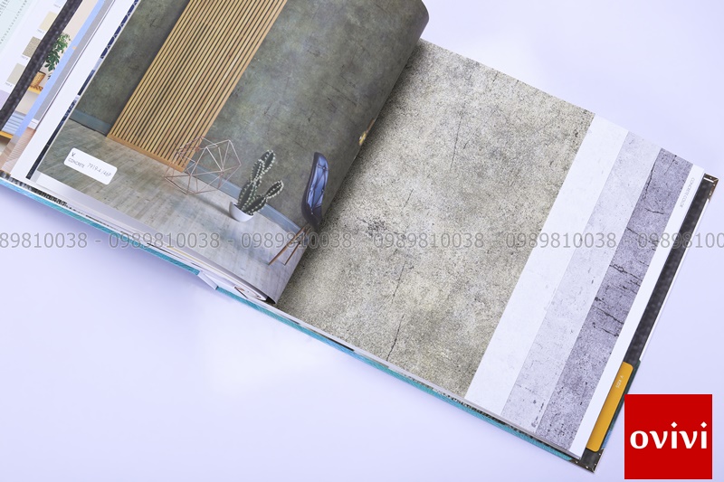 Giấy dán tường giả xi măng