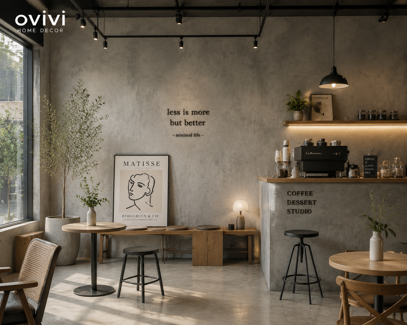 Giấy dán tường vân bê tông