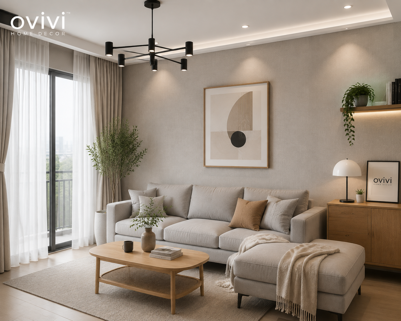 giấy dán tường hàn quốc phòng khách đẹp