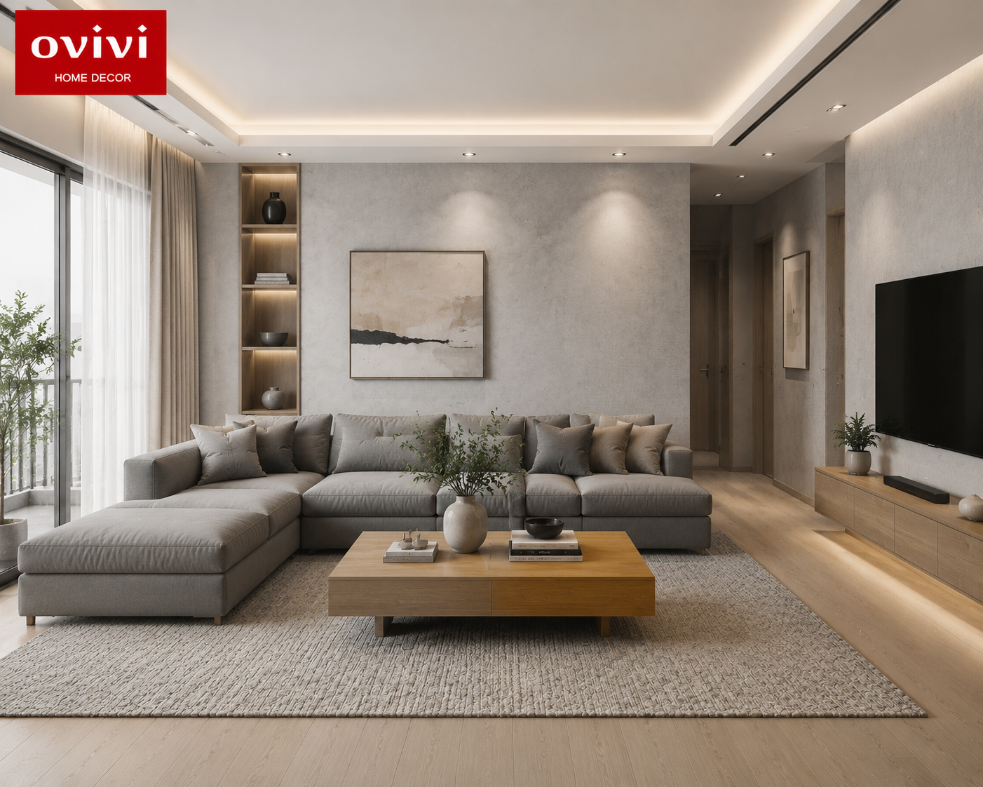 giấy dán tường giả bê tông