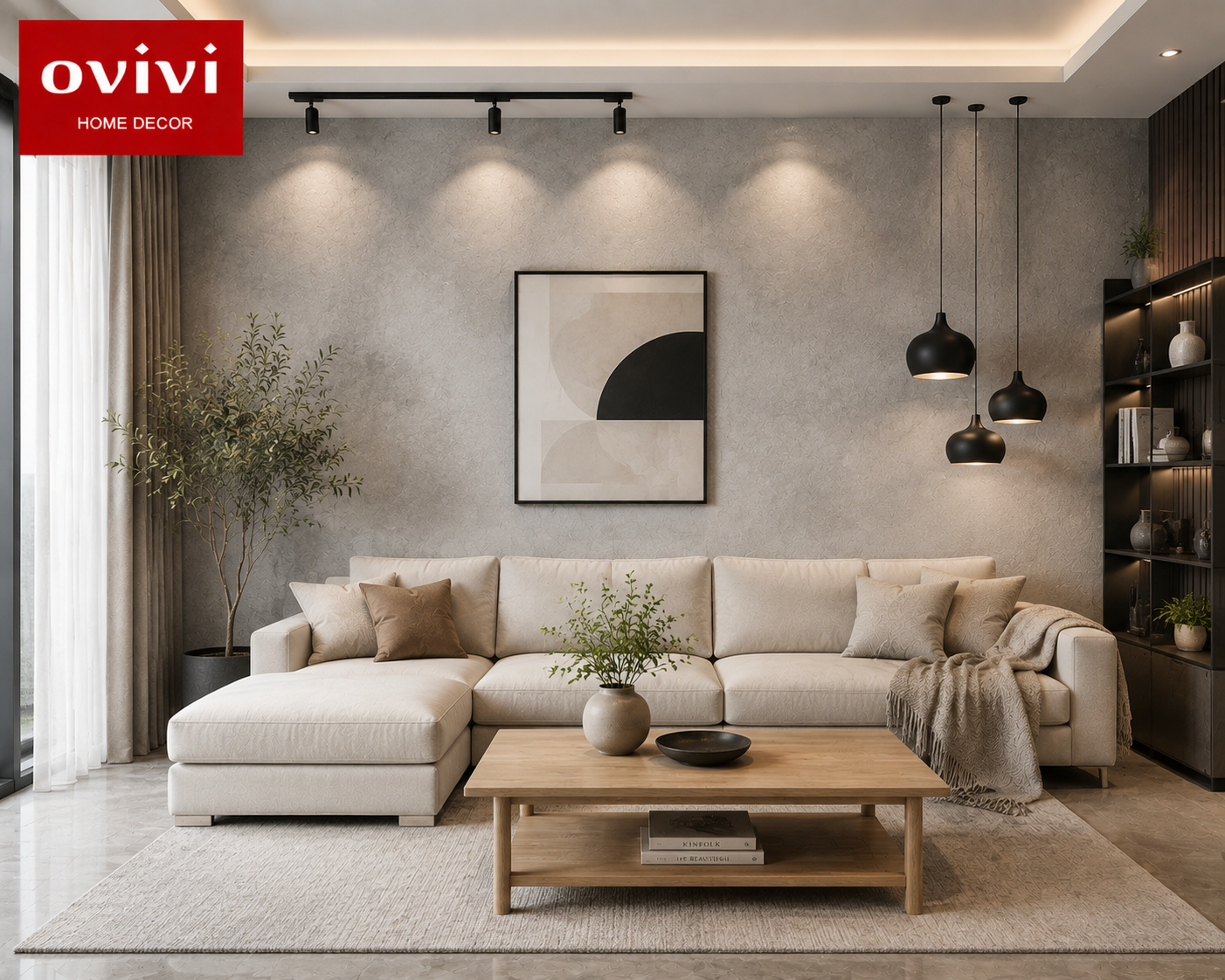 giấy dán tường vân xi măng